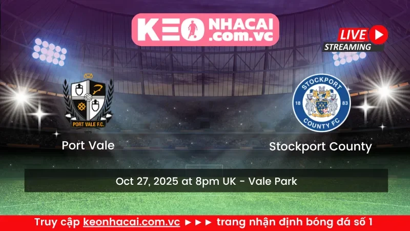 Port Vale vs Stockport County
